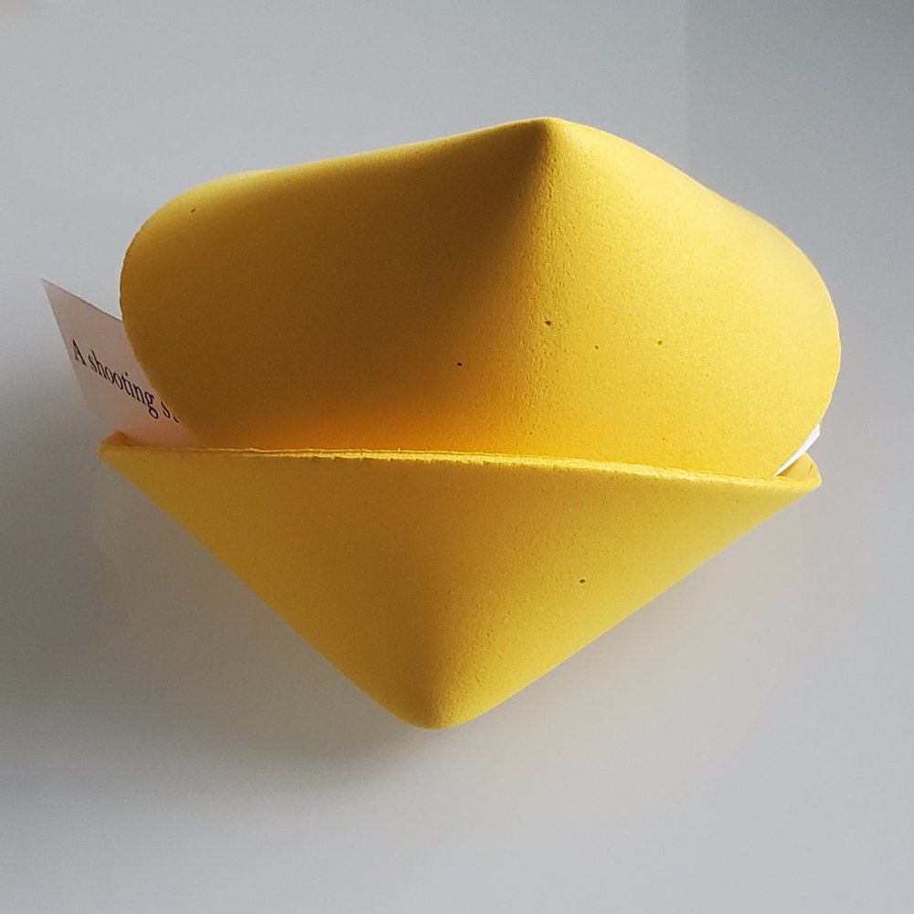 Foam Fortune Cookies Set of 8 Yellow - Picture 4 of 5